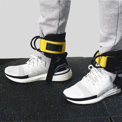 Padded Ankle Strap Fitness Machine, D-Ring, Leg, Butt, Cuffs