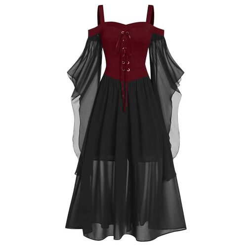 New Medieval Witch Dress For Women Halloween Carnival Women