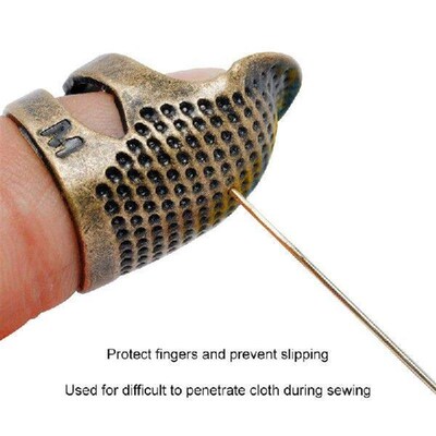 Antique Thimble Ring Needles Craft Diy Sewing Tools Retro