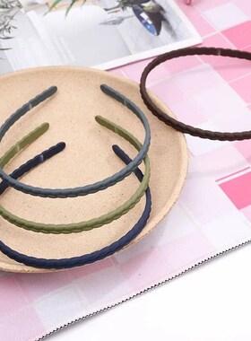 2023 New Fashion Frosted Solid Color Braid Headband Hairband