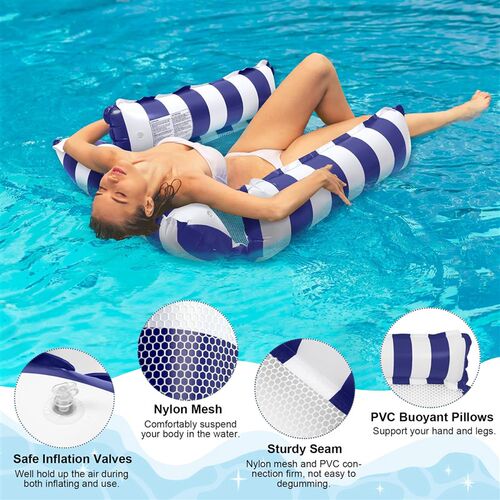 Inflatable Pool Float Adult 4-in-1 Multi-Purpose Float Rafts