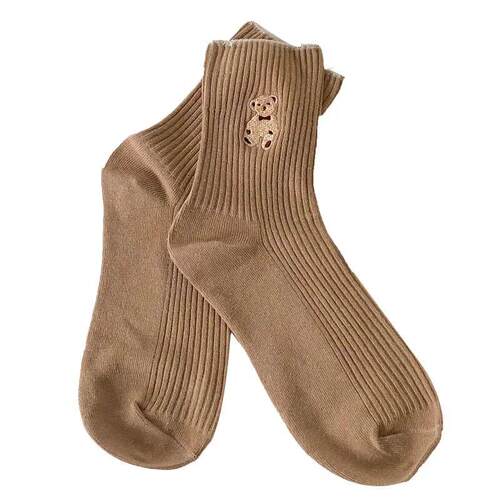 5 Pairs Pack Lot Women Socks Cartoon Bar Lovely Breathable H