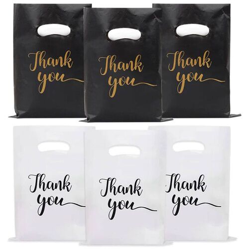 30/50/100pcs Thank You Gift Bags Plastic Candy Cookie Packag