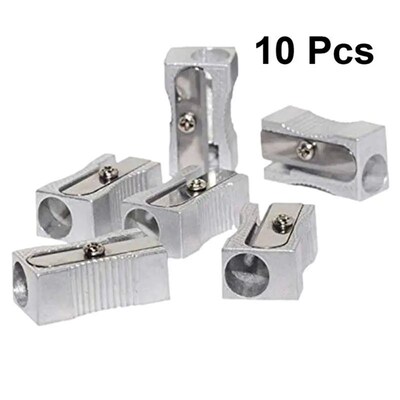 10pc/Set Metal Pencil Sharpener Classical Girls Makeup Pen S