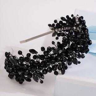 Handmade Hairband Wedding Bride Luxury Red Blue Rhinestones