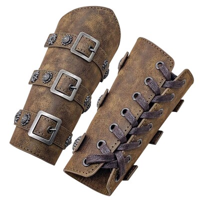 Abad Pertengahan Renaisans Viking Kulit Barbar Pelindung Len