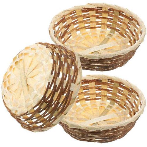 Basket Woven Storage Fruit Serving Baskets Container Bread