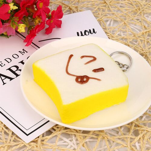 NEW 10pcs Squishies Toy Medium Mini Soft Bread Toys Key Bana