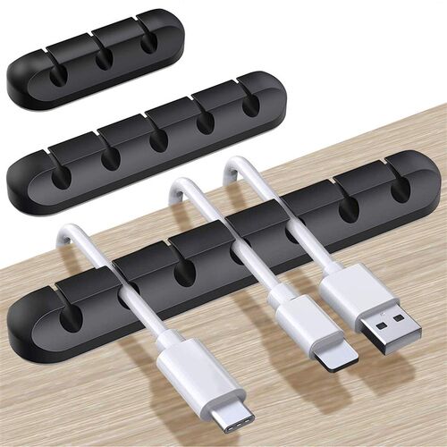 Cable Organizer Silicone USB Cable Winder Management Clips