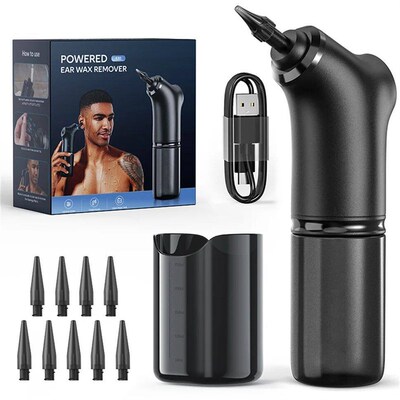 Electric Ear Cleaner Kit 4 Pressure Modes Ear Wax Removal He