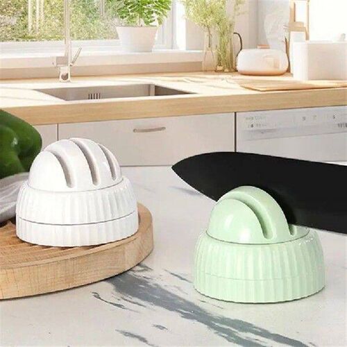 Kitchen Sharpener Tool Suction Cup Rounded Housing Portable