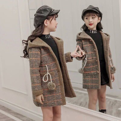 2023 Fashion Design Autumn Winter parka Girl Hairy clothes L