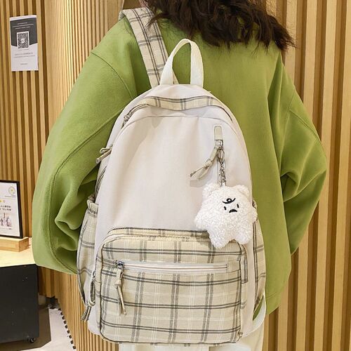 Cute Girl Lattice Travel School Bag Fashion Lady Kawaii Book