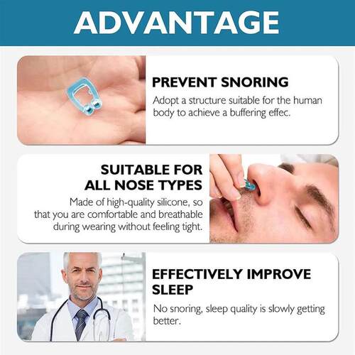 1-8PCS Anti Snoring Devices Silicone Magnetic Anti Snoring N