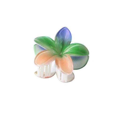 Pearl Light 8CM Summer Flower Hair Claw Clip Hairpin Barrett