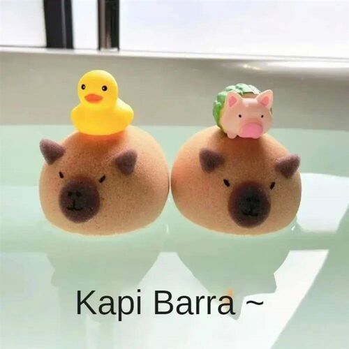 Wash Blistering Capybara Bath Sponge Ball Body Exfoliate Hou