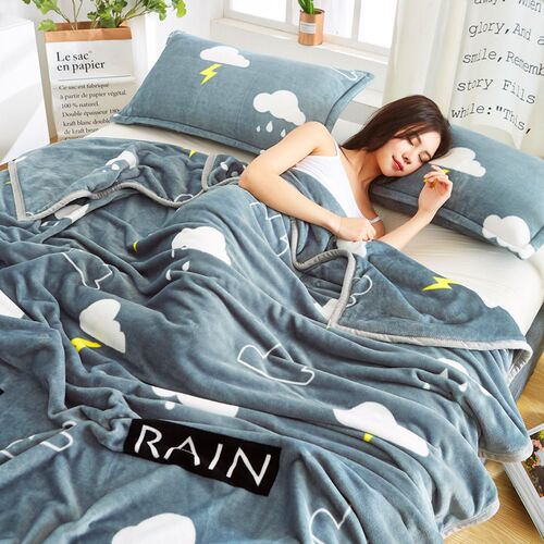 Flannel Blanket Airconditioning Blanket Kids Blanket Thick C