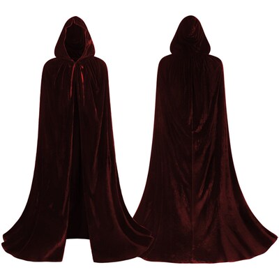 Halloween Cape Cosplay Masquerade Costume Witch Cape Witch D