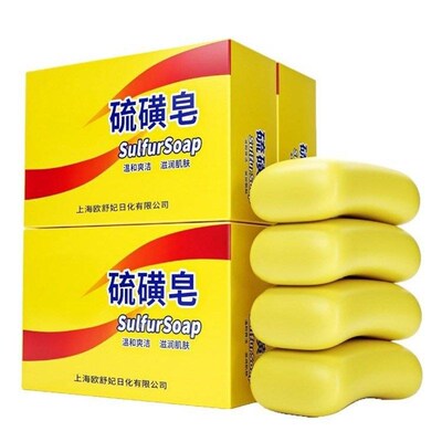 National sulfur soap for antibacterial and mite removal, can