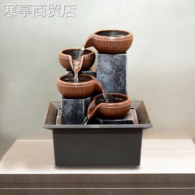 European fountain water living room desktop creative home新