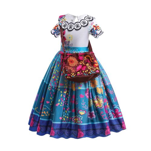 Girls Costume Princess Dress For Kids Encanto Mirabel Carniv