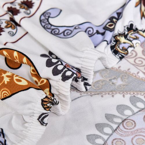 Elastic Floral Printed Sofa Covers for Living Room Scth Case