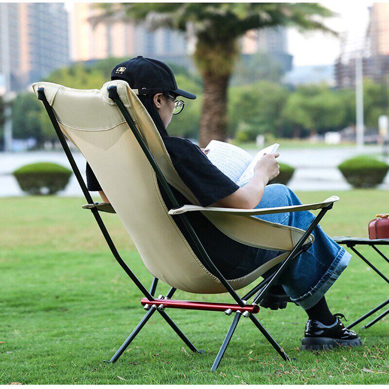 HooRu Portable Camping Moon Chair Lightweight Aluminum Foldi图片