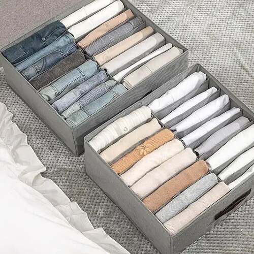 Closets Clothes Organizer Pants Jeans Storage Box Cabinet Or