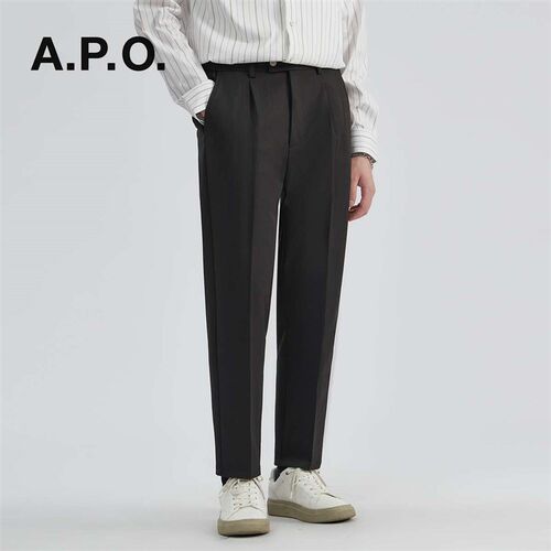 APO Mens  Mens Casual Pants Summer Fashion Straight Casua