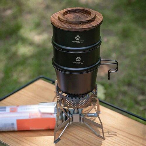 Outdoor Steamer Steamed Dumplings Stainless Steel Ti-plated
