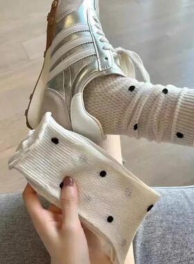 Dot Socks for Women Spring Summer Thin Female Dot Print Cott
