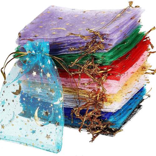 50pcs/Lot 7x9 9x12 11x16 13x18cm Printing Star Moon Christma