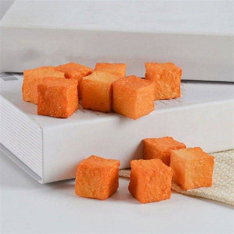 6 Pcs Simulated Fish Tofu Props Artificial Food Models