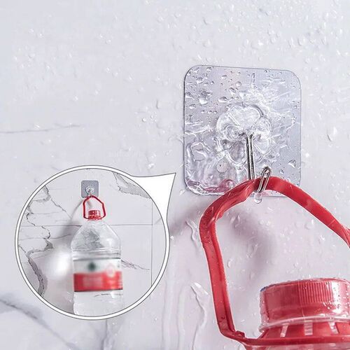 Transparent Self Adhesive Wall Hooks Heavy Duty Multi-Purpos
