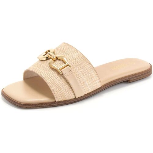 Womens Flat Sandals Summer Comfortable Square Open Toe