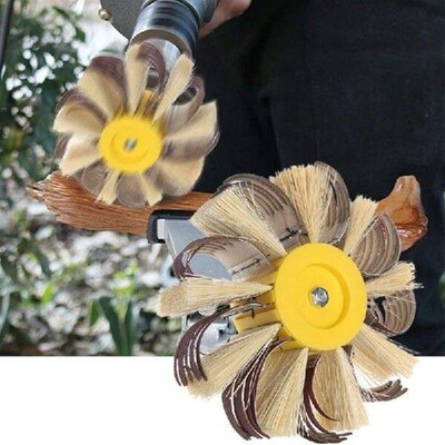 Shaft Mounted Sisal Emery Cloth Bristle Grinding Buffing