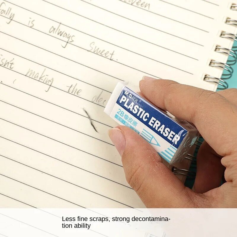 M&G 12 Pack 2B Small Eraser Student Exam Study Art Eraser - 实物图