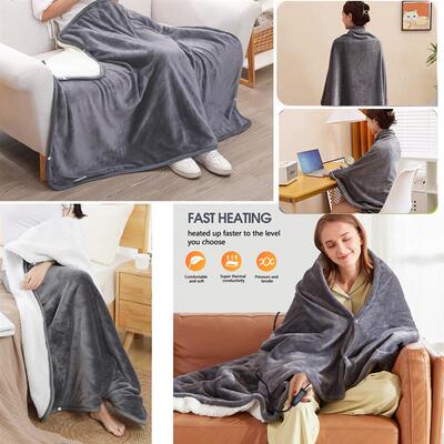 Warm Shawl Winter Heated Blanket Cape USB Electric Heating