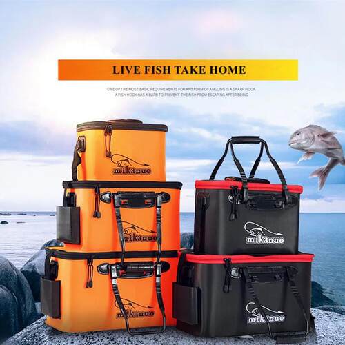 Portable EVA Fishing Bag Collapsible Fishing Bucket Live Fis