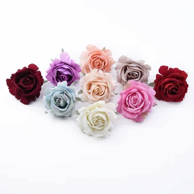 5/10Pcs Artificial Flowers for Home Decor Wedding Bride Wris