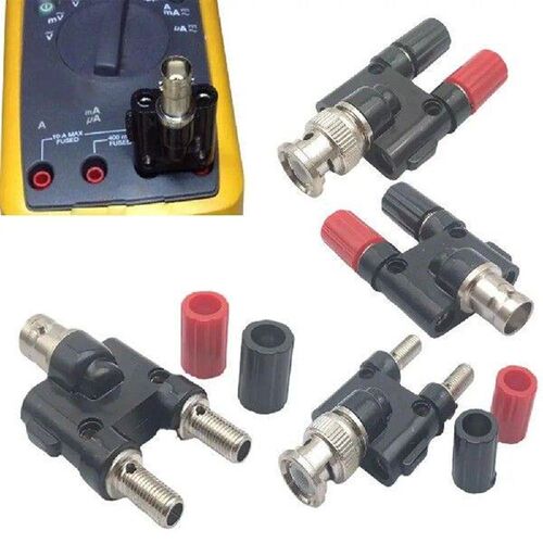 Bananas Female Socket Adapter BNC Male Terminal Banana