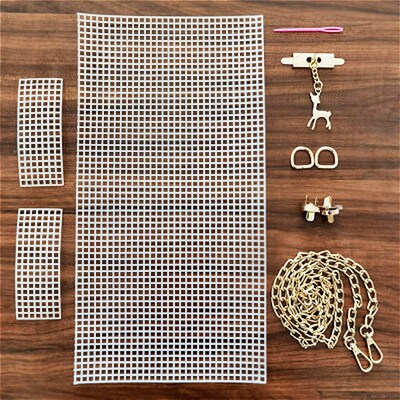 6Pcs/Set Auxiliary Weaving Plastic Mesh Kit DIY Bag Accessor