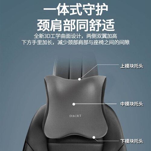Love Car House Car Headrest Latex Cushion Car Seat Neck Prot