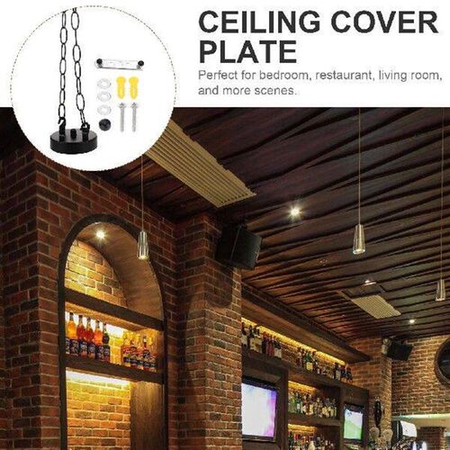 Plate Lamp Ceiling Hanging Chain Light Iron Chandelier
