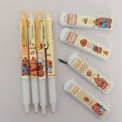 0.5mm Kawaii Capybara Mechanical Pencil Set With Refill Lead