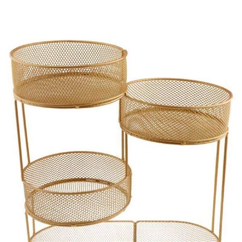 Worktop Fruit Basket Fruit Bowl Holder Serving Tray Metal