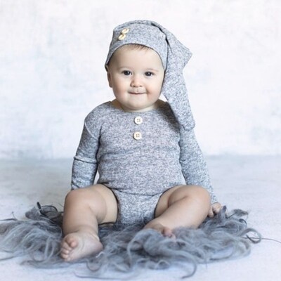 Ylsteed 6-12 Month Baby Boy Sitter Overall Romper and Sleepy