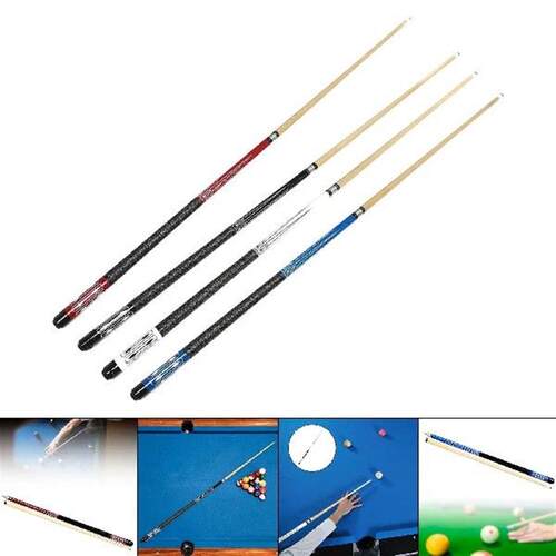 Wood Billiard Pool Stick 1/2 Segmented Snooker Cue for Home