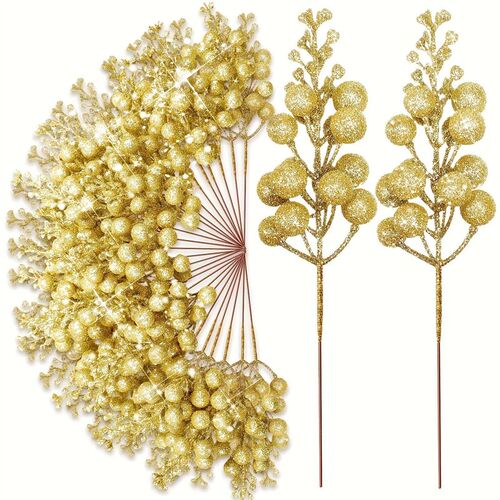 10Pcs Christmas Decoration Artificial Berry Bouquet Xmas ree