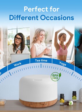 500ml humidifier Aromatherapy essential oil Diffuser aroma